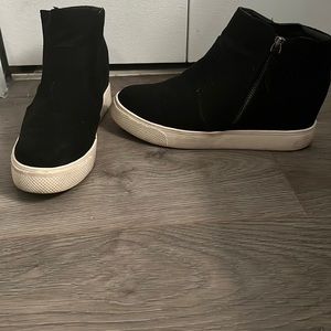 Black high top sneaker